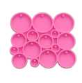 Round Jewellery making Mold for Resin Jewellery - circle Clay jewellery mold or earing mold or pendant mold. 