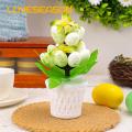 Indoor Artificial Plants Decor Multicolor Easter Egg Bonsai Tree Decoration for Indoor Outdoor Easter Party Decor Artificial Eggs Plants Ornament Low Maintenance Plants Decor. 