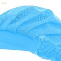 Chef Hat Mesh Food Service Baker Cap Waiter Cap for Commercial Multipurpose Blue Full Mesh. 