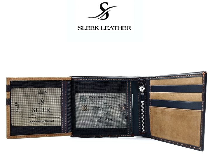 SLEEK%20Premium%20Real%20Leather%20Wallet%20for%20Men%20with%20Zipper%20and%20Gift%20Box%20-%20Cash%20&%20Card%20Branded%20Wallet%20-%20Model:%20WILD%20WEST-%20Bifold%20Slim%20Wallet%20-%20SK-1%20-%20Wallet%20for%20Men's%20-%20Image%204