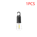 New Shape Rechargeable Built-in Battery Tungsten Bulb Camping Light Outdoor Decoration Bulb With Type-C Charging Cable, Tent Light with Hook 3 Modes Outdoor Lighting. 