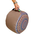Relaxsit Bean Bag Stool – Traditional Round Footstool – Versatile Ottoman-style Footrest and Table Top – Dim. 45x45xH30cm Ottoman stool for bedroom. 