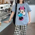 Mickey Mouse Disney Short Sleeve T-Shirts Devil Minnie Mouse Funny Women's T-Shirt Fashion Streetwear Edgy Female Clothing 2022. 