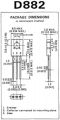 Pack of 10 - TRANSISTOR D882. 