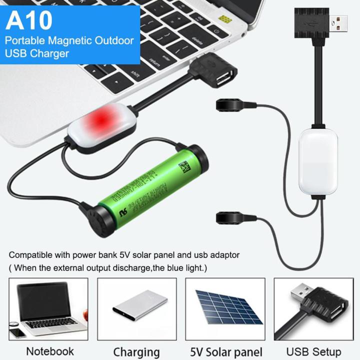 【All Of Me】A10 18650 Battery Charger Li-ion Batteries Multifunction Magnetic USB Charging/Discharging Power ForXiaomi