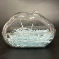 Hamster Bathtub Fully Transparent Leak-proof Safe Pet Hamster Bathroom for Little Animals. 