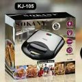 Imported SOKANY Sandwich Maker - KJ -105 2 SLICE sandwich maker black color. 