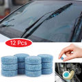 Car Windshield Cleaning Tablet - Windshield Cleaner Tablets Spray Nursing Water Solid Wiper Home Cleaning Tool - 12Pcs. 