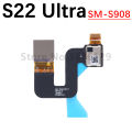 Charging Port Board For Samsung S22 Ultra Loudspeaker Earpiece Speaker Fingerprint Light Sensor Signal LCD Motherboard Flex Cabl. 
