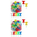 Giant Push Pins 200-Pack Large Thumbtacks for Cork Board in Board with Plastic Case. 
