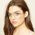 Aviator Glasses For Boys & Girls Metal Frame Transparent Avaitor Eyeglasses. 