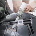 Portable 3 in 1 Mini Car Vacuum Cleaner & Air Blower Cordless Handheld Auto Vacuum Cleaner For Car Interior, Home, Computer. 