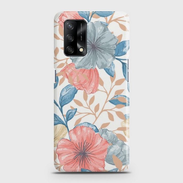 Oppo F19 Cover - SkinLee HQ Hard Case - Seamless Flower - SKINLEE-613-1-846-647