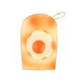 Daiso Key Ring Bread B "Sunny Side Up" Wall Hanging Decoration. 