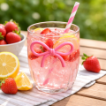 Speciality Clear Glass with fancy bow style, trending and new style (350ml). 