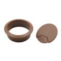 60mm Computer Desk Grommet Table Cable Wire Outlet Cord Plastic Hole Cover Cap. 