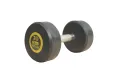 JD Fitness Professional Rubber Coated Dumbbell with Contoured Metal Handle (1-Pc) - High-Quality Fixed Weight for Home Gym & Strength Training - Available in 1kg to 12kg. 
