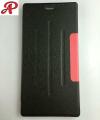 T230 Samsung Tab 4 7" Book Cover Folio. Full Tablet Cover Black And Red. 