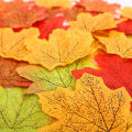100Pcs Artificial Maple Leaves- Artificial   Autumn Leaf Petals  -Party Wedding Table Decoration. 