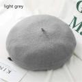 Women Winter Wool Beret Hats French Hat Girls Solid Color Fashion Autumn Beret Hat For Women Flat Cap Hat Felt Berets. 
