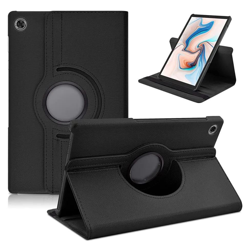 Rosbtib Custodia per Lenovo Tab M10 HD 2ND Gen TB-X306F TB-X306X, Pelle PU Cover [Funzione di Supporto] [Slot per Scheda] Cover Lenovo Tab M10 (2a Generazione) 10.1 2020 - Arancio Quadrato