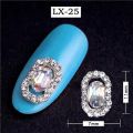 10pcs 3D Crystal AB Color Rhinestones Waterdrop Bowtie Different Shape Glitter Gemstones For Nail Art DIY Crafts Metal Gem Stone. 