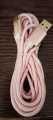 Type C Unbreakable Braided 2M (6 Feet) Fast Charging Data Cable Pink Compatible with All Type C Mobile Phones. 