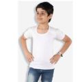 Pack Of 6 - Kids Banyan Vest Inner Wear With ( Bazoo ) Half Sleeve  in White Color For Boys / Sizes : 14 ,16, 18, 20, 22, 24, 26, 28, 30. 