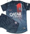 Embroidered france Mbappe psg kit for boys premium quality. 