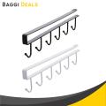 Mug Holder Under Cabinet Hanging Hook Holder for Mugs, Coffee Cups and Kitchen Utensils Storage Rack Organizer Hooks. 