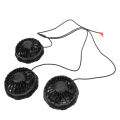 Cooling Vest Fan Copper Brushless Motor Air Conditioning Cloth Fan 3PCS for Hot Weather. 