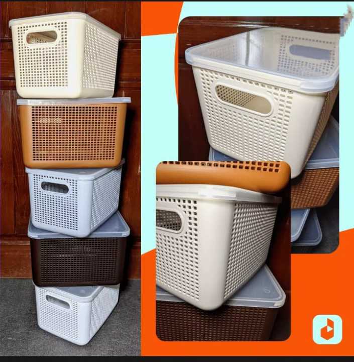Premium%20Quality%20Plastic%20Storage%20Basket%20with%20Lid/Cover%20-%20Durable%20Open%20Storage%20Organizer%20Bins%20for%20Kitchen,%20Bathroom,%20Bedroom,%20Living%20Room%20-%20Mesh%20Pattern%20Design%20Multipurpose%20Home/Office%20Accessories%20Organizer%20Box%20-%20Large%20-%208L%20Capacity%20-%20Image%205