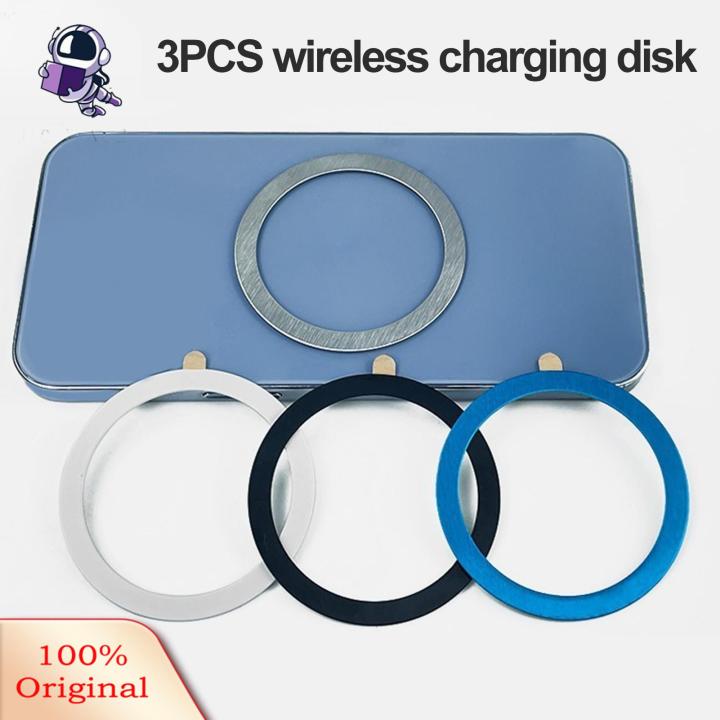 Magnetic Ring for Wireless Charging Universal Magnetic Rings for Fast Wireless Charging Convenient Phone Accessories for Iphone Android Stainless Steel Southeast Asian Buyers' Choice for Wireless