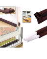 Flexible Door Dust Stopper -Twin Door Draft Dodger Guard, Energy Saving Protector Doorstop Home Décor, 95CM Door Draft Dodger. 