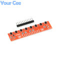 8 Way Tracking Module Infrared Detection Sensor DIY 8 Channel Infrared Detector Hunt Module Analog Output For Arduino 3.3V 5V. 