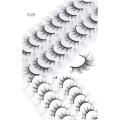 10 Pairs Wispy Natural Fake Eyelashes Manga Lashes Short Lashes Cat Eye Look False Eyelashes. 