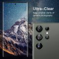 Samsung Galaxy S23 Ultra 5G Camera Lens Protecter Premium Tempered Glass Circle Film, Aluminum Alloy Full Fit Lens Ring Cover, (Anti-Scratch). 