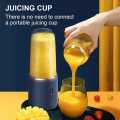 USB Rechargeable Juicer Blender - Mini Portable Personal Size Blender with 6 Blades - Electric Mixer for On-the-Go Smoothies - 400ml Food Grade Fruit Juicer Machine. 