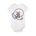 QUBY Theme Baby Cartoon Short Sleeves Baby Onesies QUBY Logo Baby Jumpsuit. 