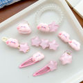Cute Pink Cloud Star Hair Clips For Women Sweet Hairpins Hair Ties Girls BB Side Bangs Korean Fashion Headwear Hair Accessories. 