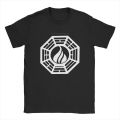 Dharma Initiative Logo Lost TV Show Men's T Shirts Funny Tee Shirt Short Sleeve O Neck T-Shirts Pure Cotton Big Size Tops. 