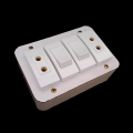 Electric Extension Board Wall Electric Board High Quality PVC Box & Fibar Sheet Piano Switch Sockets (4.Points). 