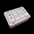 Electric Extension Board Wall Electric Board High Quality PVC Box & Fibar Sheet Piano Switch Sockets (4.Points). 