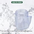 For Oster Blender Replacement Parts, 4937 Mini Osterizer Blender Jar Accessory, Cup Mini Plastic Jars with Lids (2 Pack). 