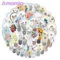 Amamia Laptop Stickers Cute Floral Kids Hand Account Water Bottle Graffiti Stickers. 
