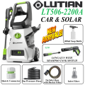 LUTIAN - LT506-2200A - 170 BAR HIGH CAR PRESSURE WASHER - 2200 WATTS - BUILT IN SHAMPOO TANK - AUTO START - SELF PRIMING - PORTABLE. 