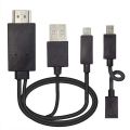 5 Pin & 11 Pin Micro USB For Mhl to HDMI 1080P HD TV Cable Adapter for Android Phone TV PC Laptop. 