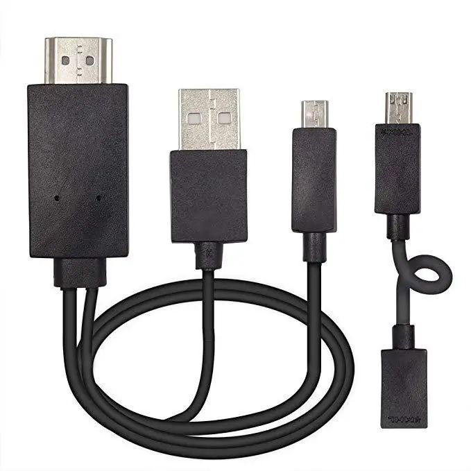 5 Pin & 11 Pin Micro USB For Mhl to HDMI 1080P HD TV Cable Adapter for Android Phone TV PC Laptop