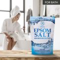 Epsom Salts Bath 35 Oz - 1000g - 100% Pure & Natural Epsom Salt 1 kg - Concentrated Magnesium Sulphate - Soothing & Relieves Sore Muscles - Relaxation & Detoxifying - Body Care - Best Good Sleep. 