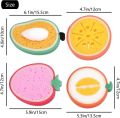 Bath Sponge , In Fruits Design, Ultra Soft, Cute Fruit Shaped Bath Sponges Scrubbers Bathing Tools. 